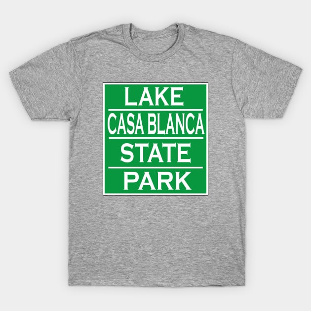 LAKE CASA BLANCA STATE PARK T-Shirt by Cult Classics